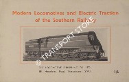 Modern Locomotives and Electric Traction of the Southern Railway  by Locomotive Publishing Co. 